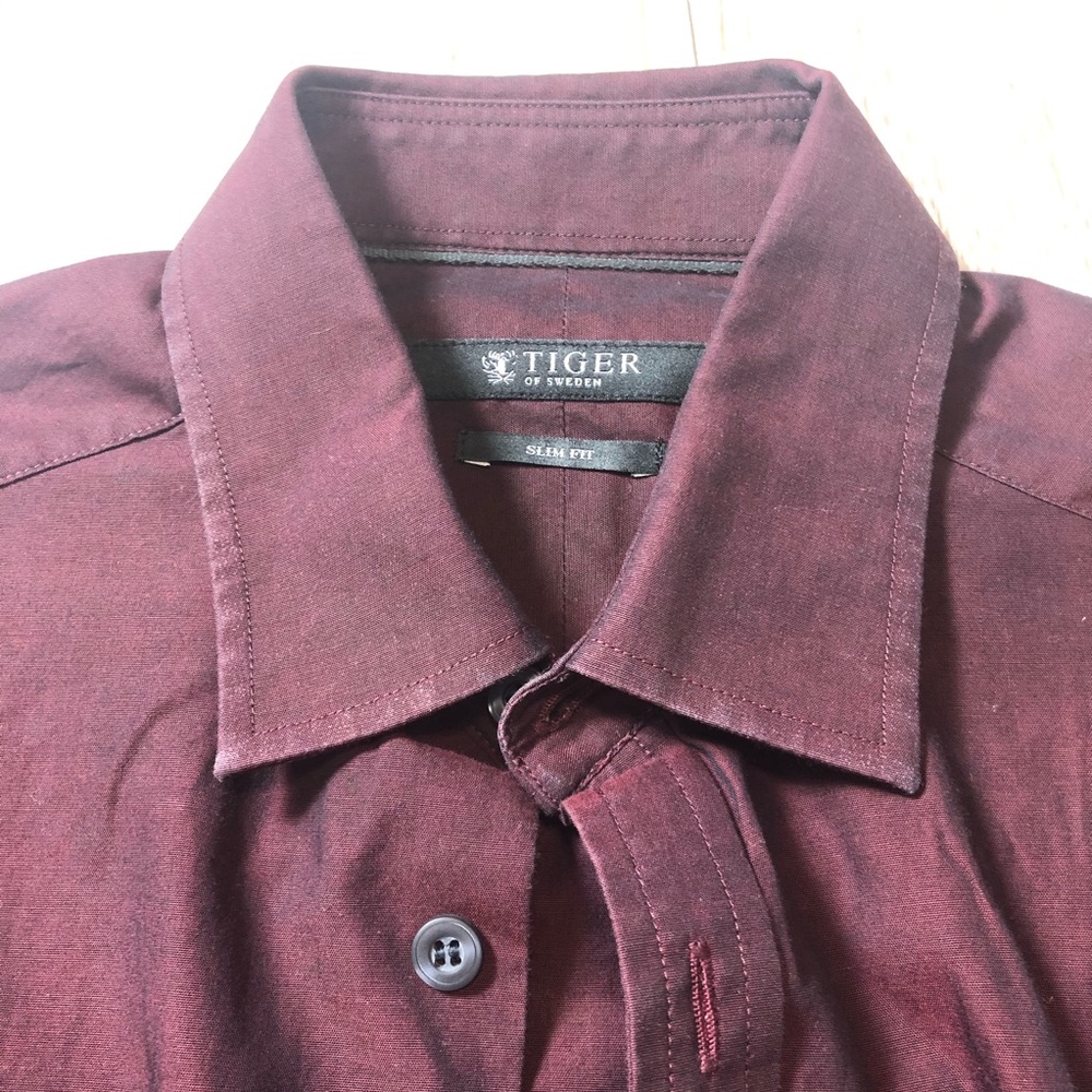 Tiger of Sweden Dark Brown Dress Shirt - Picture 4 of 6